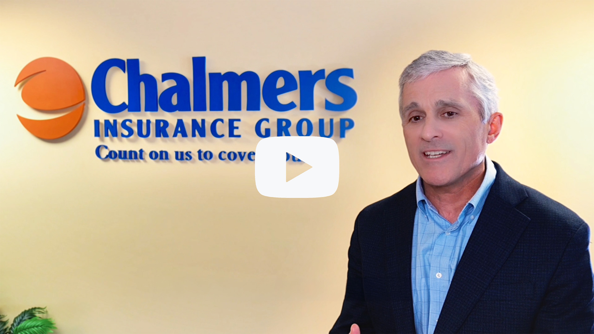 Chalmers Insurance Group customer testimonial video, play thumbnail