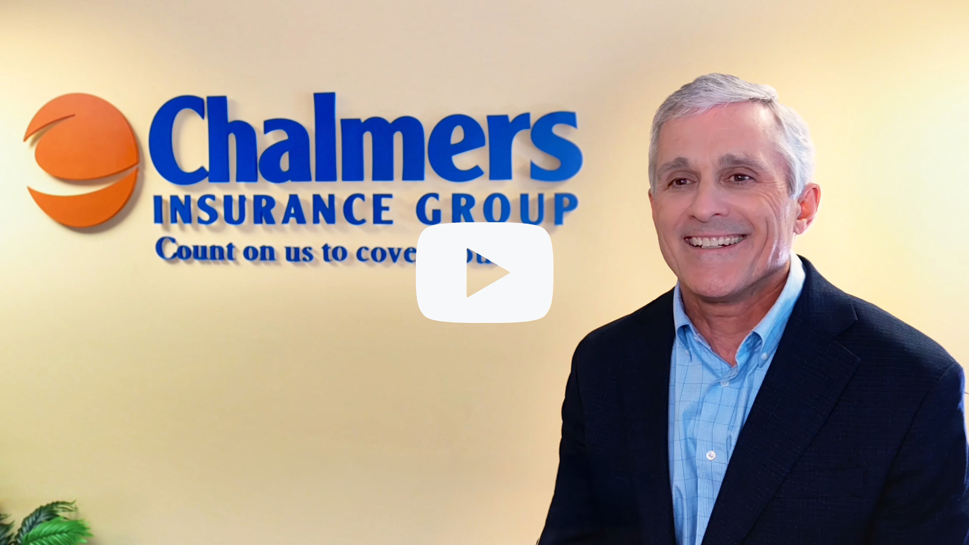 Chalmers Insurance Group customer testimonial video, play thumbnail